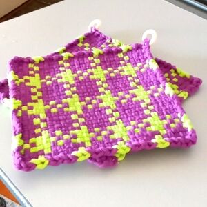 Halloween Potholder Set 💜💚 8" x 8" Large Size